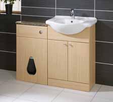 AQUIS SYSTEM FURNITURE SYSTEM FURNITURE COUNTER TOPS MIRROR OPTIONS SANITARYWARE A combination of units in three sizes, including a W/C unit which can be placed at either side of the