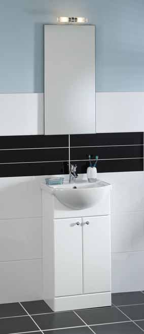 Alternative handle selection available. Soft close door option. AQ46DW AQ56DW AQ66W MIRROR OPTIONS: All Mirrors conform to B.S. Safety Regulations.