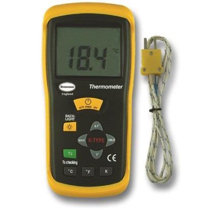 A non-contact infrared thermometer is useful for measuring