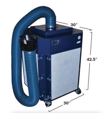 Fume Extractor Portable fume extractors have been used elsewhere to capture vapors created during light-duty welding or where paints and solvents are used.