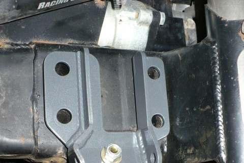 5) Install the 2 7/16 bolts with washers under both the bolt and under the