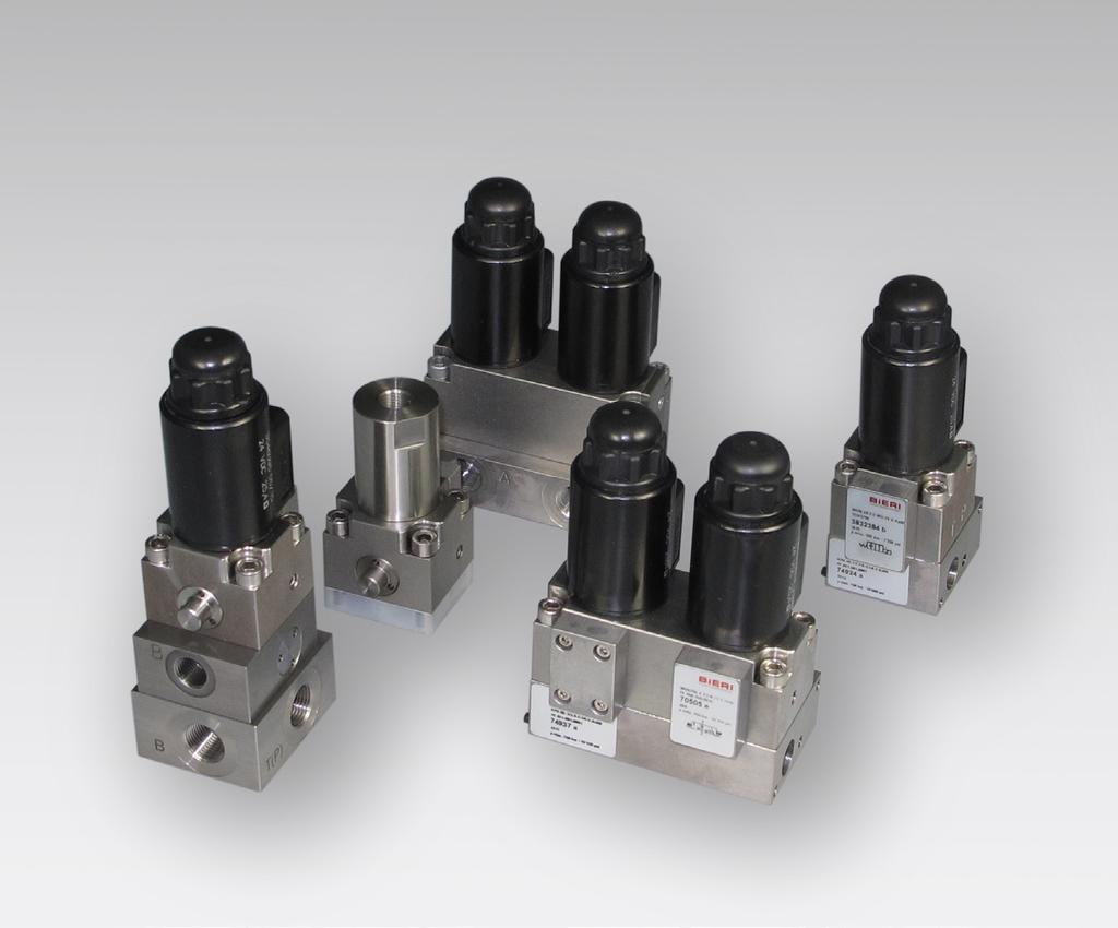 Seated valve 500 Type WVM-4B Features Direct operated Leakage free Good resistance to corrosion As 2/2-, 3/2-, 3/3-, 4/2-* or 4/3-valve with solenoid or alternative actuation * pilot-operated Design