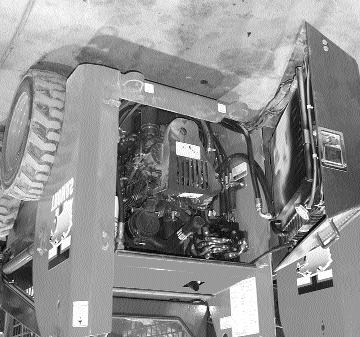 4...MAINTENANCE 3. Engine Compartment The engine compartment is completely enclosed for component protection and lockable to discourage vandalism.
