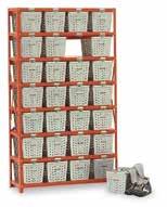 Steel Lockers Basket Racks/Special Purpose Lockers Basket Racks An economical shelving rack specially designed to accommodate wire baskets for storage of athletic apparel, swimming trunks, etc Ideal
