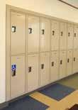 lock selections may not be recognized as ADA compliant without modification Single tier 60 or 72 high lockers with the Classic III recessed multi-point latch handles must have shelves relocated