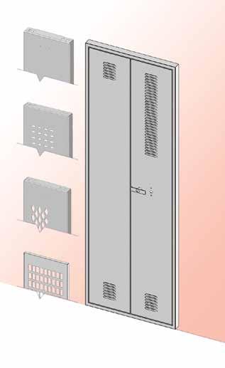 Steel Lockers Construction Variations Ventilation Options Handles & Latching Die-Cast Handle This patented die-cast handle opens multi-point latch lockers with one simple motion Standard on 1, 2 & 3