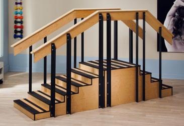 Clinton Classic Staircases feature: All hardwood plywood with ultra-durable, UV-cured, satin finish base All base edging finished with tough Slate Gray PVC