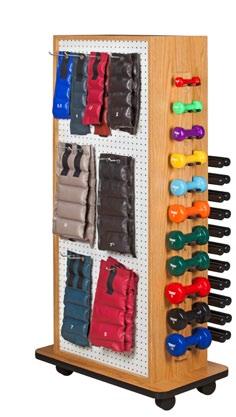 26" 30" 97.79 cm 66 cm 76.2 cm 5142 5127 Wallaby PegRac Innovative designed cuff weight and dumbbell rac with white pegboard provides easy access and maximum mobility.