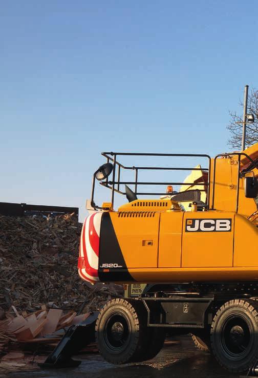 THE ALL NEW JS20MH. THE JCB JS20MH WHEELED MATERIAL HANDLER IS BUILT TO TAKE HARSH ENVIRONMENTS AND TOUGH APPLICATIONS IN ITS STRIDE.