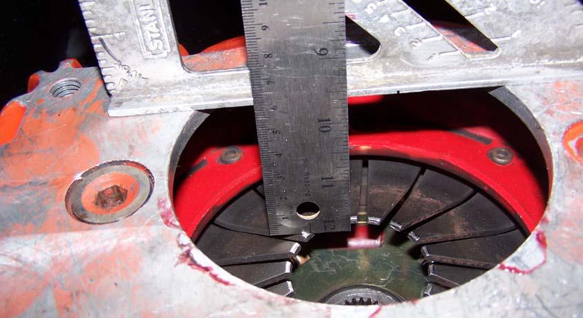 HYDRAULIC BEARING CUSHION CHECK The CSC is designed to be compressed ½ or more by the pressure plate fingers at rest.