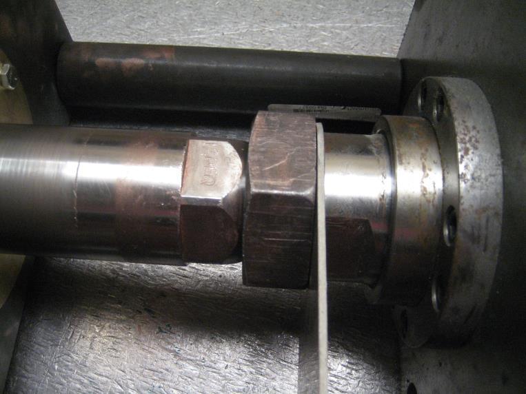 Choke stem should be screwed all the way towards the hydraulic cylinder Note: No need to wrench tighten at this point, but if needed, a wrench may be