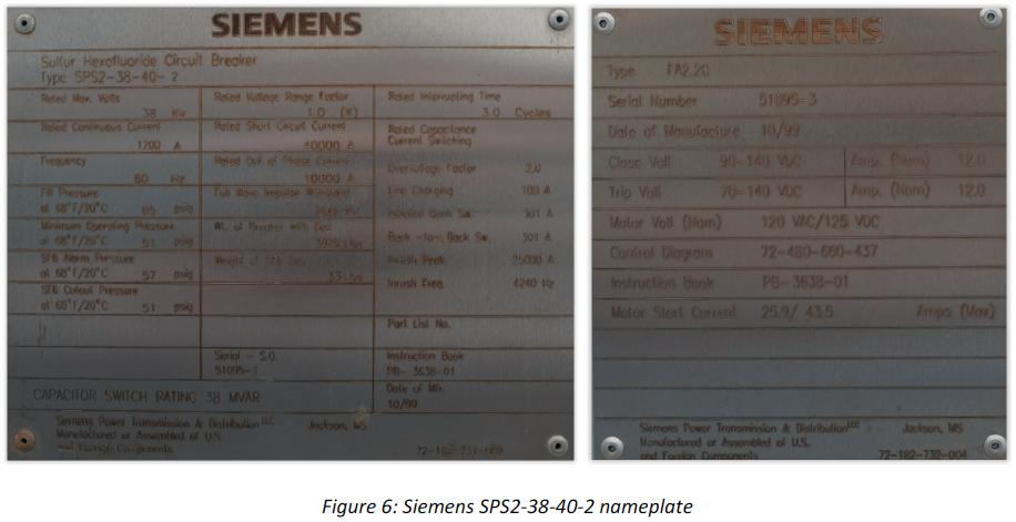 Case study of Siemens SPS2-38-40-2 Circuit Breaker In order to investigate how transducer placement affects travel measurements, several transducers, both rotary and linear, were attached to a