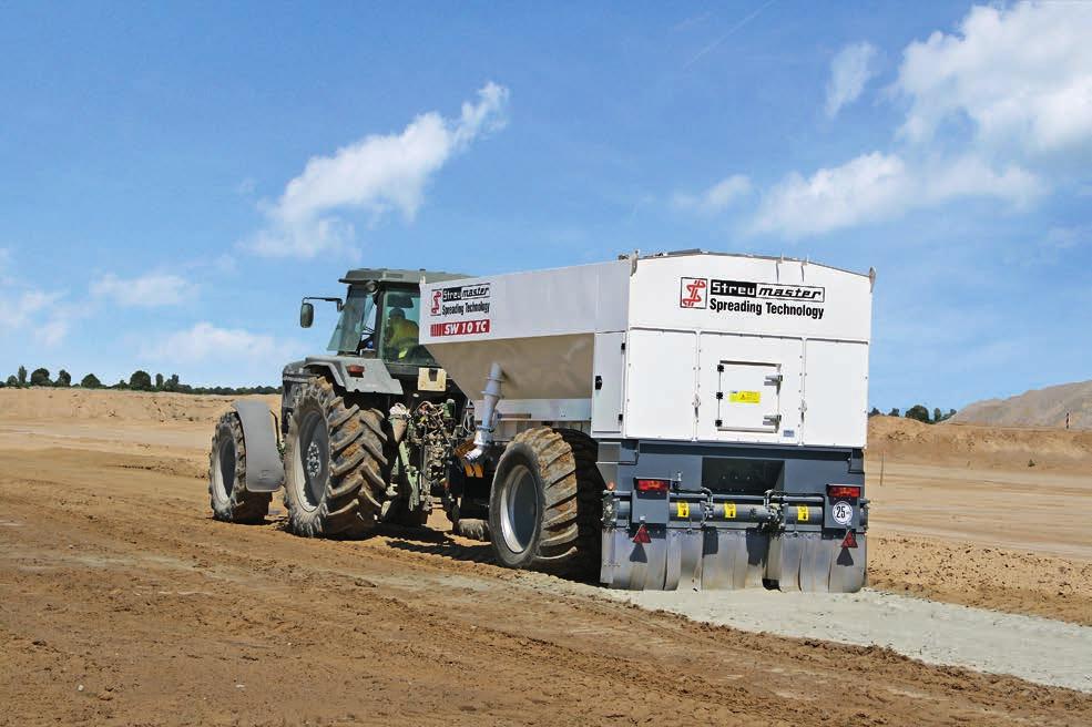 22 23 Binder spreaders from Streumaster are perfectly suited to work in tandem with our soil stabilizers.