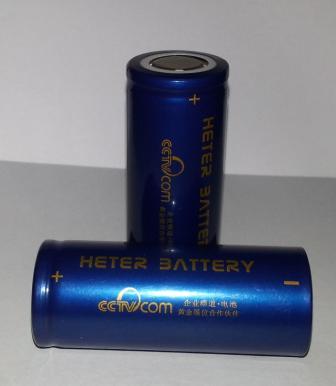 PAGE: of 7 1. Application Scope This product specification describes product performance indicators of LiFePO4 battery produced by Heter Electronics Group. 2. Model HTCF26650-200mAh-.2V.