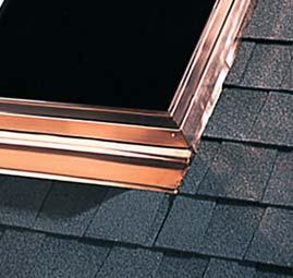Note: Not available for VSS Copper cladding and flashing Available for select deckmounted VELUX roof windows and skylights.