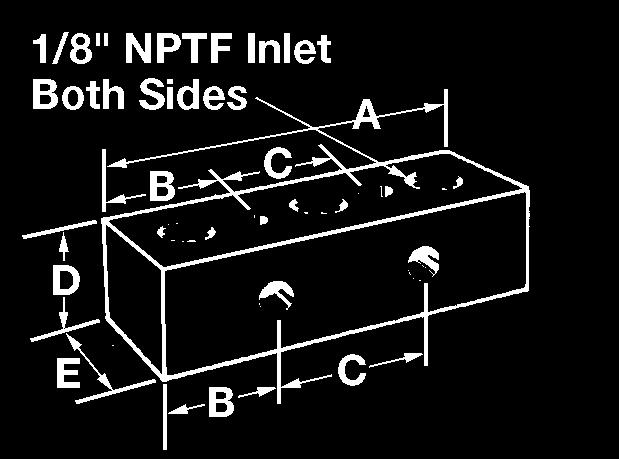 Group I Have ¹¹ ₃₂" diameter mounting holes at 90 intervals, for use with ⁵ ₁₆" diameter mounting bolts. This permits horizontal or vertical positioning of lubricant inlet passages.