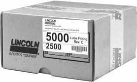 Lubrication Fittings & Accessories Carton Quantities Our standard bulk fittings are boxed in easy to handle cartons weighing approximately 30 pounds. The cartons are approximately 9"x9"x5".