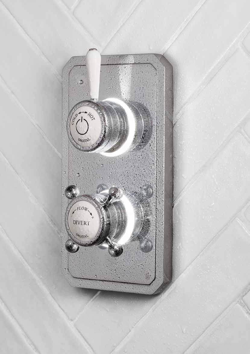 Blending timeless design with modern technology to create the ultimate shower experience.