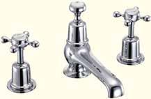 52 QUARTER TURN 2 TAP HOLE ARCH MIXER WITH CURVED SPOUT (200mm centers)