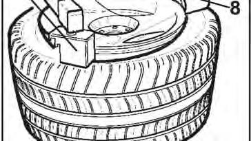 16); Position the mounting head as indicated by standard proceeding for tire