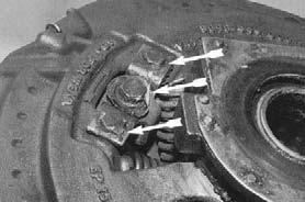 It is worth noting that this service clutch had accumulated 50,000+ miles before it failed. Fig 9 Another potential cause of the above failure would be the overtorquing of the mounting bolts.