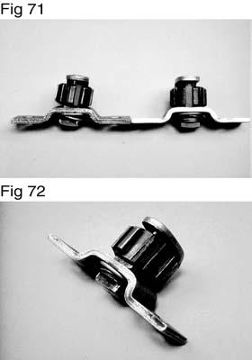 Adjusting Mechanism and Clutch Brake Failure - Bent/Broken Kwik-Adjust Mechanism Referring to Figure 71, the kwik-adjust mechanism at the right is a normal and properly functioning adjuster while the