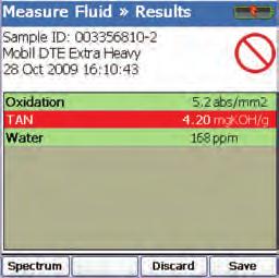 FluidScan 1000 Series PORTABLE FLUID CONDITION MONITOR Handheld, Solvent-free, Immediate Results The FluidScan 1000 Series provides quantitative measurement of a lubricant s condition and plays an