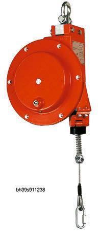Cleco Balancers BH Series Load Capacity Range 31-45 kg Aluminium housing Spring break protection Adjustable cable stop permits adjustment of tool to the required height Manual drum locking Coated