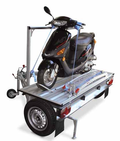 The TRAIGO 500 with an aluminium platform has an empty weight of only approx. 150 kg. It is easy to handle due to its low net weight. It also handles loads up to approx.