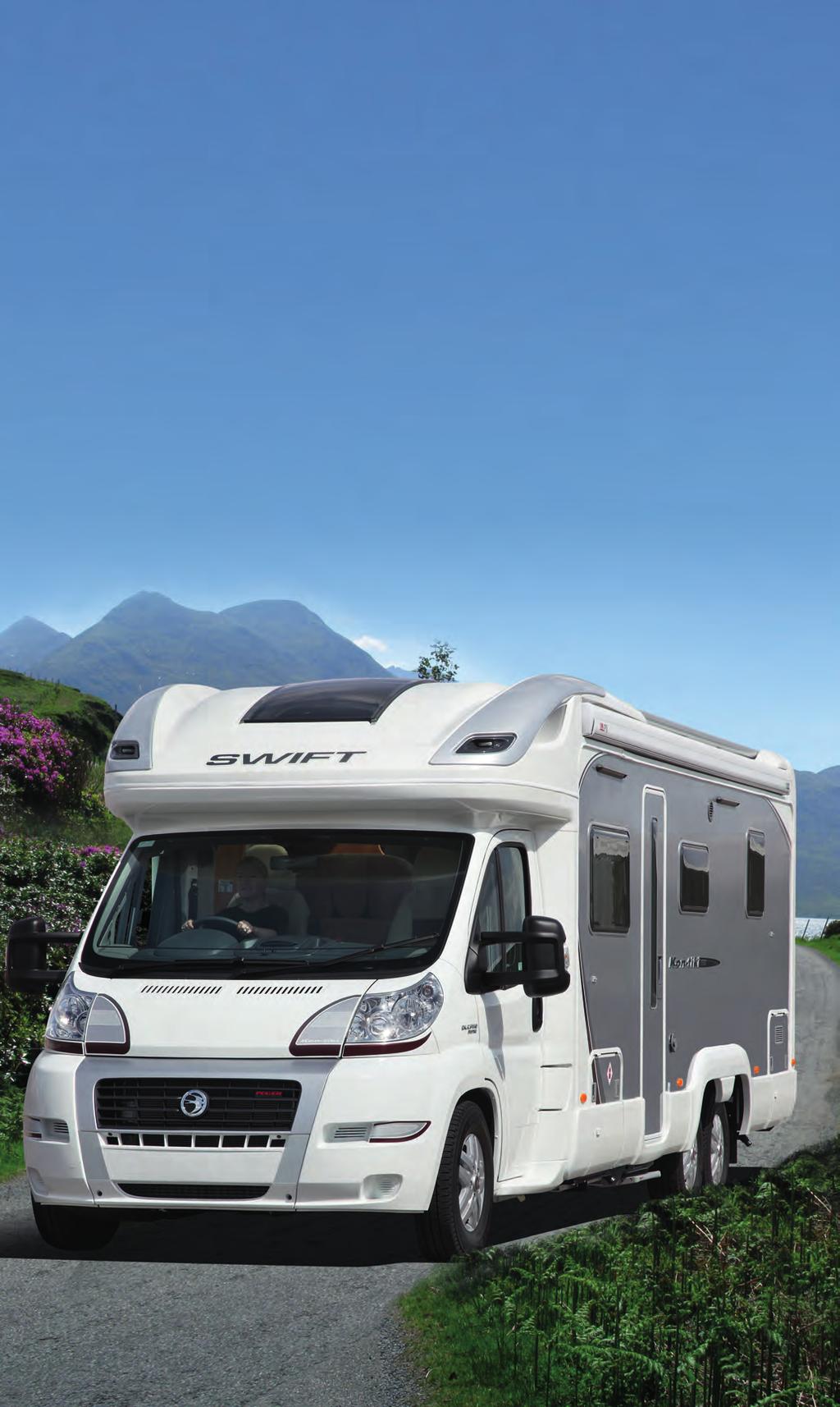 i i Motorhomes Swift Group Limited provides a three-year warranty on the coachbuilt element of the motorhome, see www.swiftmotorhomes.co.uk for more details.
