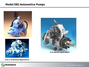Automotive DB2 Pumps First automotive DB2 pump was released in 1978 on the 5.