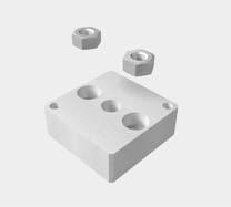 070 kg FAS 4051 End-to-End Fastener Used for end-to-end connections of 40 mm series extrusions for PIL 4040 Ø 10.7 Ø 6.2 Ø 4.