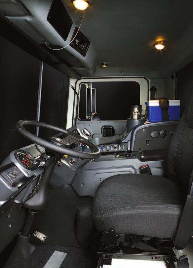 CABOVER INTERIOR ULTIMATE COMFORT: The TerraPro Cabover features a well-appointed interior for maximum comfort.