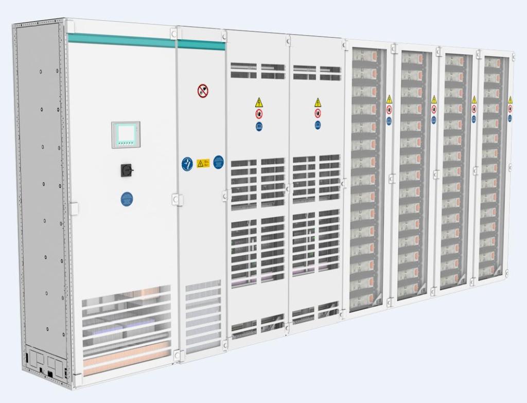 SIESTORAGE modular concept Design flexibility Flexibility to address all needs of storage power and capacity 4 Power Stacks Content 2 inverter cabinets with