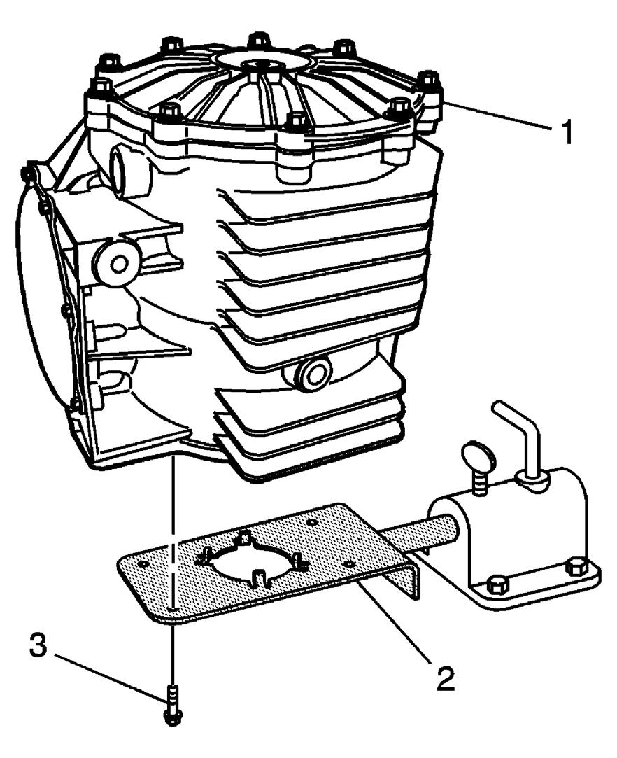 Fig. 261: J 42173 & Differential Assembly IMPORTANT: Note the location of the cover - rear bolt/stud for assembly. 17.