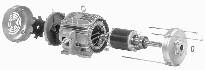 The revolving sliprings and associated stationary brushes enable us to connect external resistors in series with the rotor winding.