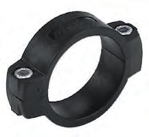 Return roller Locking collars Flange bearings with rubber D=47 mm Max