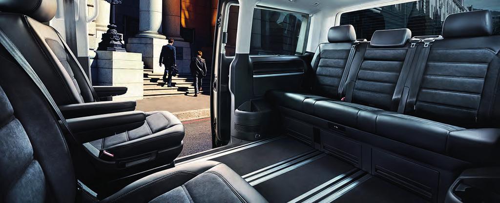 ENHANCED COMFORT A highly-specified vehicle with top-class finishing. The Caravelle is a highly-specified vehicle with top-class finishing and an exclusive atmosphere.