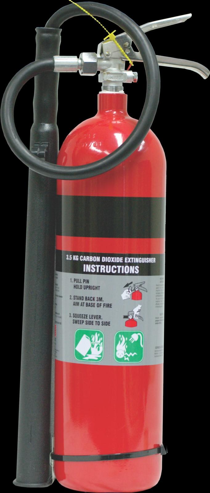 Construction UV Rated Paint Work CO2 Extinguishers Model E-204