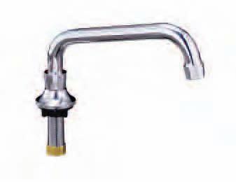 5-1/4"(230mm) NOTE: WALL MOUNT SPOUT BASES ARE FURNISHED WITH 1/2" NPT FEMALE INLET, NIPPLE, ELL AND MOUNTING HARDWARE.