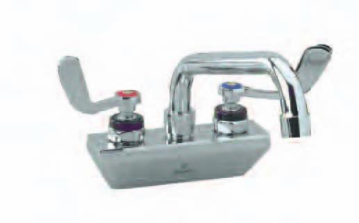 HAND SINKS INTERNATIONAL COLOUR CODED HOT AND COLD IDENTIFIERS PROVIDED OPTIONAL WRIST BLADES AVAILABLE SOLID HEAVY- DUTY CAST BODIES A C B A C B 2"(50mm) KN45 SERIES 2"(50mm) KN41-4000 KN41-4002