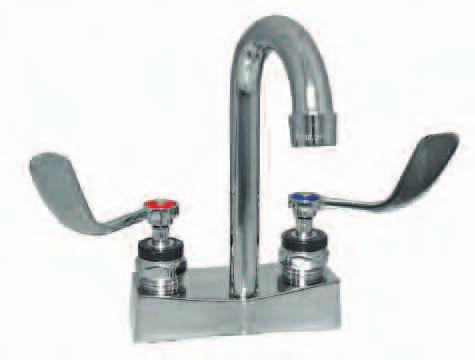 featuring Institutional Faucet Line KN83 SERIES 4" DECK MOUNT FAUCET WITH CAST SPOUT KN83-4104-CE4 4" Cast Spout Aerator 2.