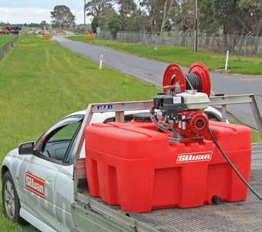 UTV SIDE BY SIDE AND ATV QUAD BIKE SPRAYERS 120PSI 100 LITRE UTEPAK WITH HOSE REEL 270 SWIVEL MAX PRESSURE This professional self contained sprayer with Smoothflo Pump will fit to a utility, carryall