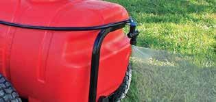 power poles, guardrails, fences, trees, etc. Attaches to your quad bike rack and can run off your 12V pump.