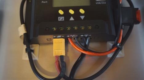 Charge Energy. Shows the energy (KWH) generated by your panel over time. Resets whenever the Battery Plug is disconnected. Connections into Charge Controller.