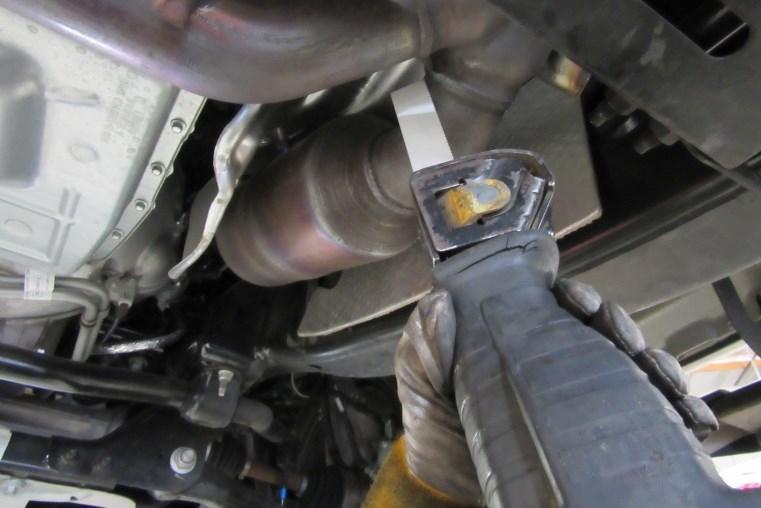 Note: With a used vehicle, we suggest a penetrating spray lubricant to be applied liberally to all exhaust fasteners and allowing a significant period of time for the chemical to Original Exhaust