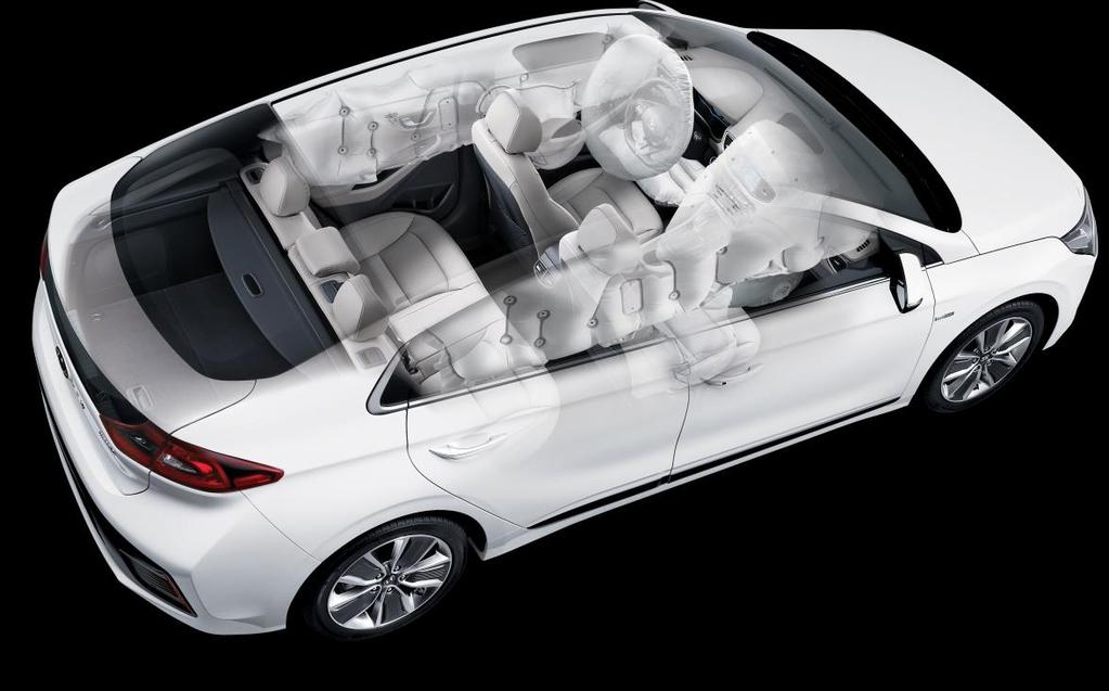 IONIQ Plug-in Hybrid main systems 15 Airbag system (SRS : Supplemental Restraint System) Airbag Seven airbags are installed in the IONIQ Plug-in Hybrid as shown