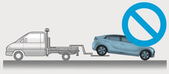 Roadside Assistance 28 Towing When towing IONIQ Plug-in Hybrid vehicle, all wheels should be off the