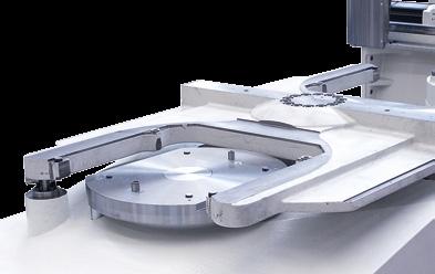 SELF-SUPPORTING MACHINE BED Heavily ribbed, one-piece casting with high damping characteristics Two levels of X-axis guideways for optimized column support and maximum absorption of cutting forces