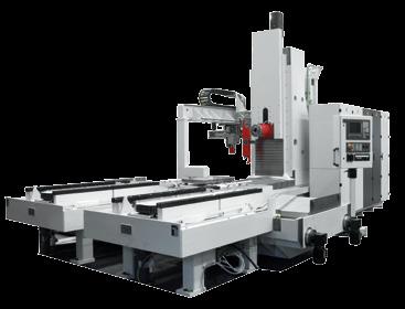 large-surface bolt connection MACHINE COLUMN Thick-walled and extensively ribbed casting Closed, torsion and vibration-proof gantry-type column Thermo-symmetric structure Integrated tool changer